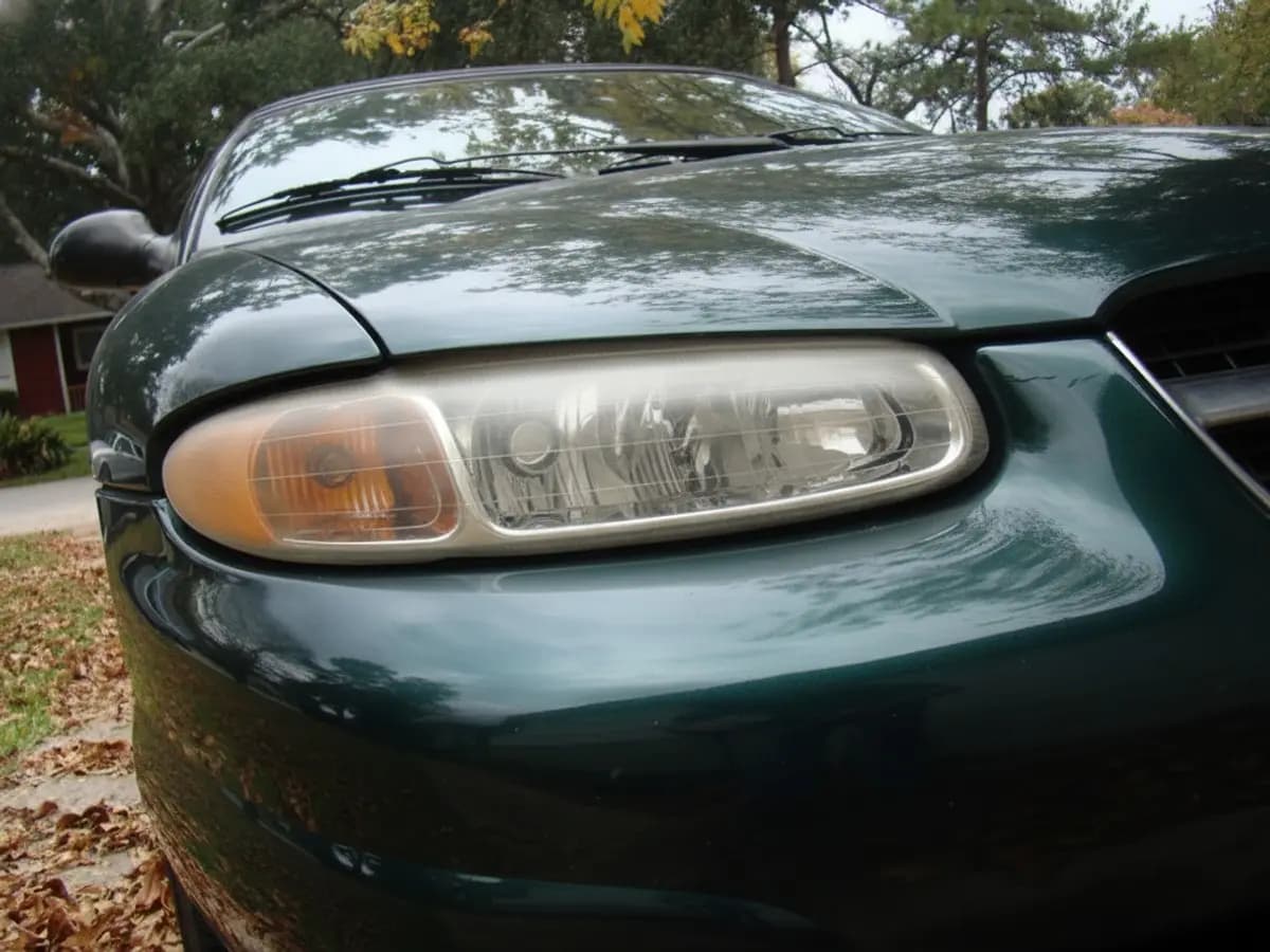 After: clear restored headlight
